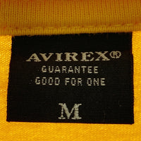 AVIREX アヴィレックス 4th Air Force ピンナップガールプリント Tシャツ イエロー sizeM 瑞穂店