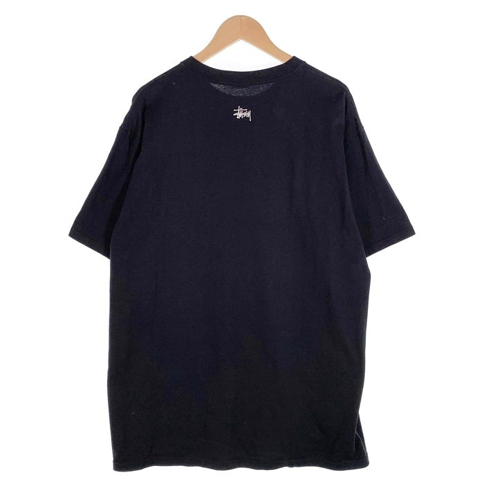 00`s STUSSY ステューシー スカルボーン ロゴプリント Tシャツ ブラック メキシコ製 Size L 福生店