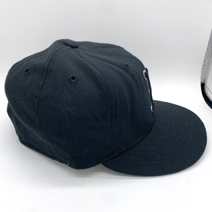 90's New Era ニューエラ 59FIFTY MLB ボストン・レッドソックス ウールベースボールキャップ ブラック USA製 Size 7 3/8 (58.7cm) 福生店