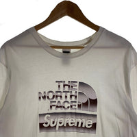 SUPREME シュプリーム 18SS THE NORTH FACE ノースフェイス Metallic Logo Tee メタリックロゴTシャツ ホワイト 並行品 Size L 福生店