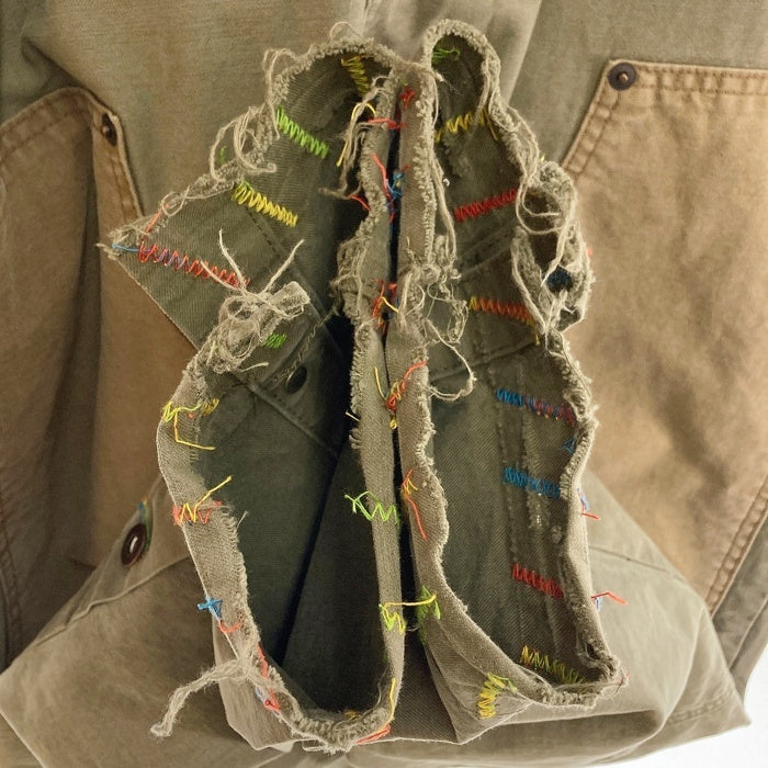 MLVINCE メルヴィンス Double Knee Painter Pants カーキ size32 瑞穂店
