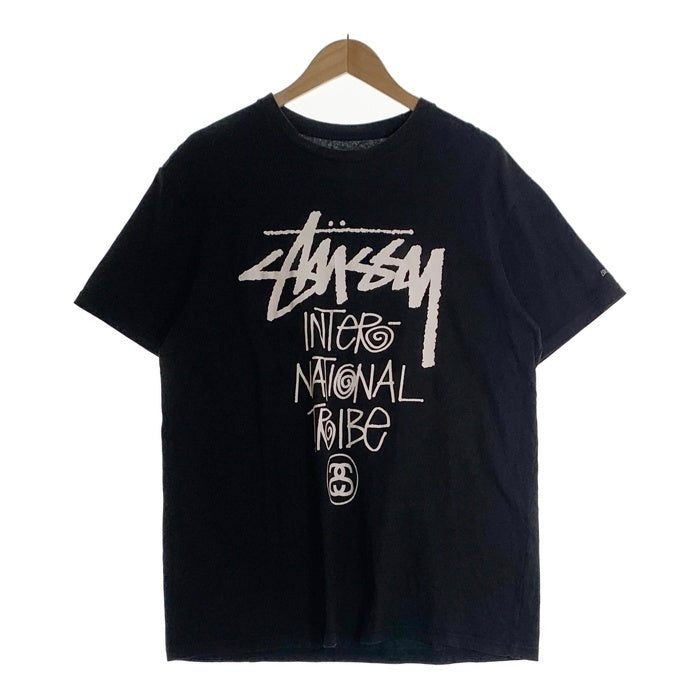 STUSSY ステューシー INTERNATIONAL TRIBE 半袖 Tシャツ ブラック Size XL 福生店