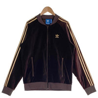 adidas Originals アディダス オリジナルス B&Y別注 ベロア トラックジャケット ブラウン BK4562 Size L 福生店