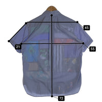 JUNYA WATANABE MAN ジュンヤワタナベマン コムデギャルソン LOUSY LIVIN ラウジーリビン パッチワーク コットンチェックシャツ 半袖 ライトブルー WM-B024 AD2023 Size XS 福生店