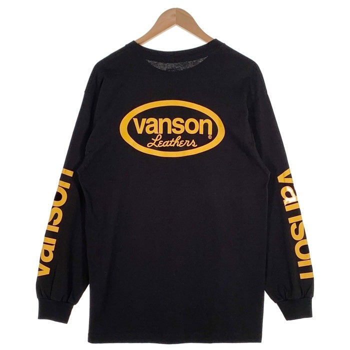 MASSES マシス 26SS VANSON バンソン L/S T-SHIRT プリント ロングスリーブTシャツ 長袖 ブラック Size L 福生店