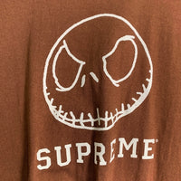 SUPREME シュプリーム 23AW Skeleton Tee スケルトン プリントTシャツ ナイトメアビフォアクリスマス ブラウン Size XXL 福生店