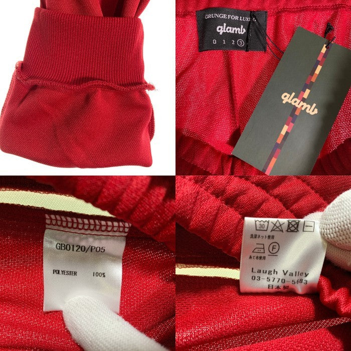 glamb グラム  Swing jersey pants スイングジャージ―パンツ レッド GB0120/P05 Size 3 福生店