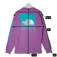 THE NORTH FACE ザノースフェイス NT32438 L/S Sleeve Graphic Tee パープル sizeL 瑞穂店