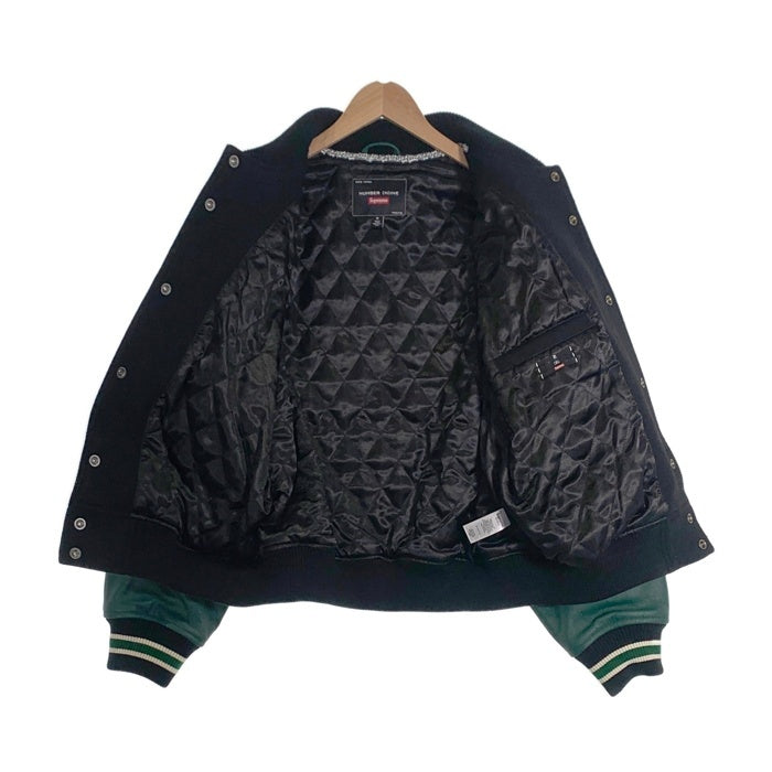 SUPREME シュプリーム NUMBER (N)INE ナンバーナイン 25AW Mickey Mouse Varsity Jacket ミッキーマウス バーシティジャケット ブラック グリーン Size M 福生店