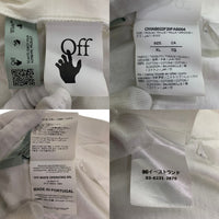 OFF-WHITE オフホワイト レイヤード ロングスリーブ プリントTシャツ ホワイト OMAB022F20FAB004 Size XL 福生店