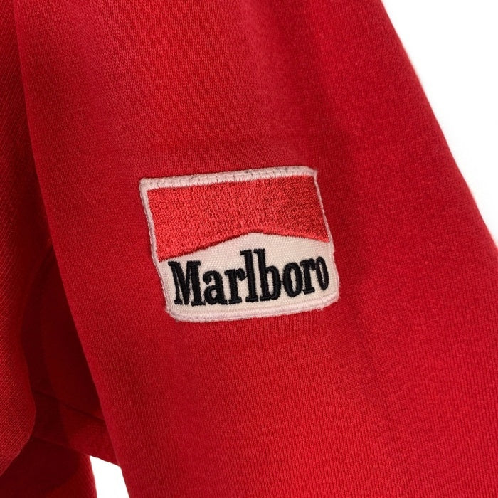 90's MARLBORO COUNTRY STORE マルボロ プルオーバースウェットパーカー レッド ワッペン USA製 Size L 福生店
