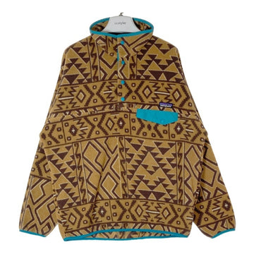 Patagonia パタゴニア 25450FA14 シンチラ スナップT ネイティブ柄 フリースジャケット ブラウン sizeM 瑞穂店