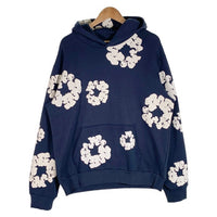 DENIM TEARS デニムティアーズ COTTON WREATH HOODIE コットンリース プルオーバースウェットパーカー ネイビー Size XL 福生店