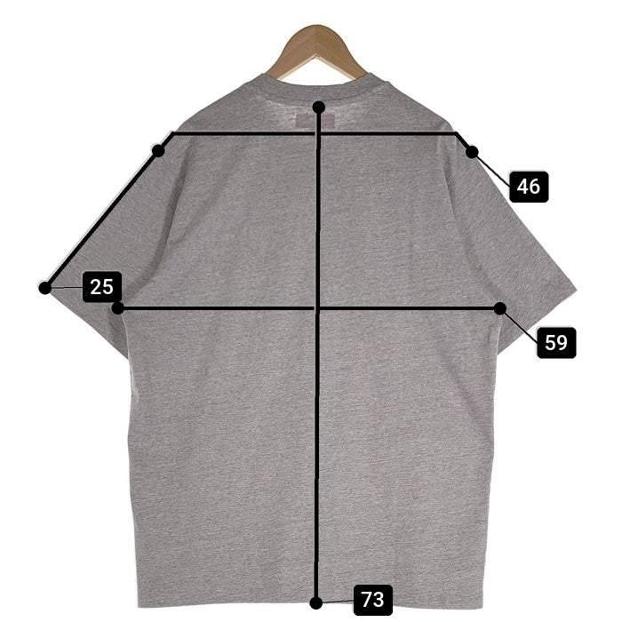 SUPREME シュプリーム 23AW Classic Logo S/S Top クラシックロゴ Tシャツ 刺繡 グレー Size L 福生店