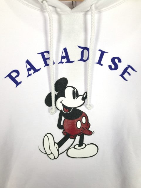 PARADISE NYC パラダイス MICKEY BONER HOOD DOMICILE TOKYO ミッキープリント スウェットパーカー ホワイト Size XL 福生店
