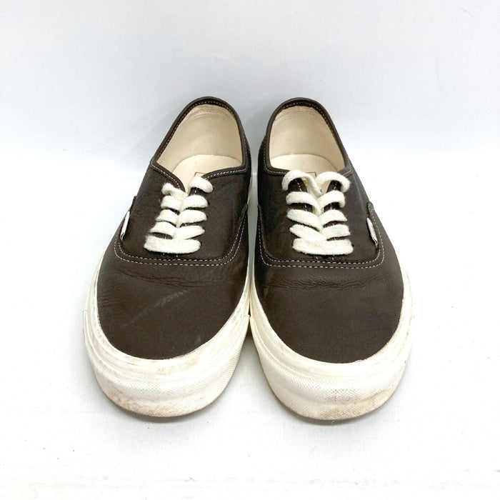 VANS ヴァンズ AUTHENTIC オーセンティック フェイクレザー スニーカー ダークブラウン size26cm 瑞穂店