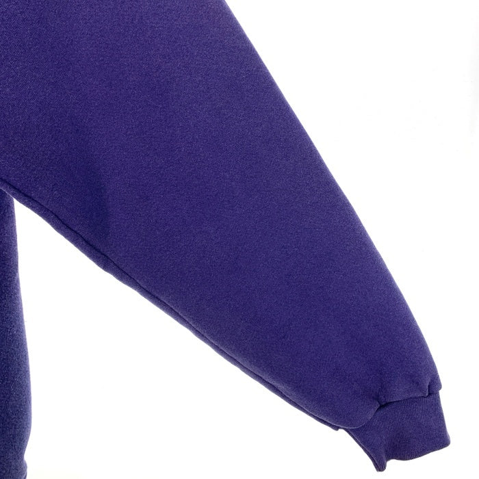 80-90's adidas アディダス トレフォイル刺繡ロゴ プルオーバースウェットパーカー ネイビー USA製 Size M 福生店