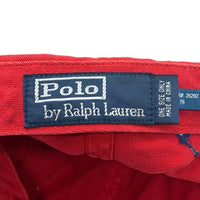 90's Polo By Ralph Lauren ポロバイラルフローレン アメリカ国旗 星条旗 パッチ 6パネル キャップ レッド ネイビー 福生店