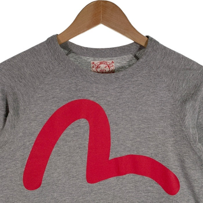 EVISU エヴィス カモメプリント ロングスリーブTシャツ ラグラン グレー Size 40 福生店