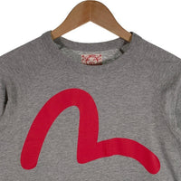 EVISU エヴィス カモメプリント ロングスリーブTシャツ ラグラン グレー Size 40 福生店
