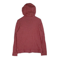 BURBERRY BLACK LABEL バーバリーブラックレーベル ジップアップ コットンパーカー チェック ホース刺繡 レッド BMV04-203-16 Size 3 福生店