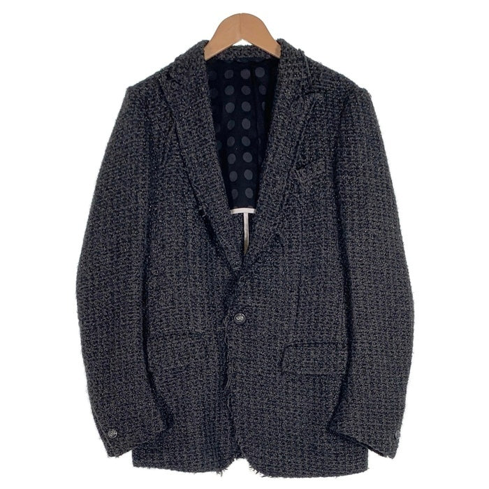 FranCisT MOR.K.S. フランシストモークス ポリエステル ウール 1B テーラードジャケット グレー MO1351RL Size 4 福生店