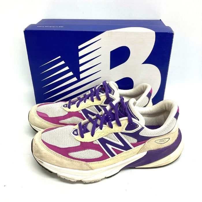 New Balance ニューバランス U990TD6 USA製 990V6 スニーカー ホワイトxパープル size28.5cm 瑞穂店