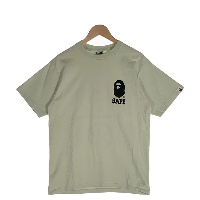 A BATHING APE アベイシングエイプ Japan Culture Lettered  T-Shirt プリント Tシャツ グリーン 001TEJ301066M Size M 福生店