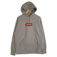 SUPREME シュプリーム 16AW Box Logo Hooded Sweatshirt ボックスロゴ プルオーバースウェットパーカー グレー Size L 福生店
