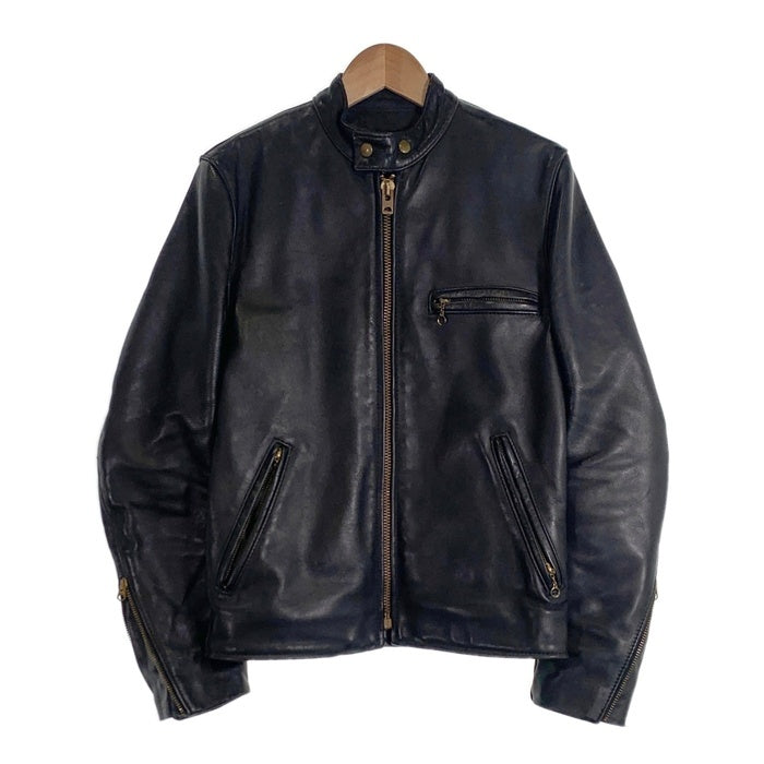VANSON バンソン B レザー シングルライダースジャケット ブラック ライナー付 TALON Size 36 福生店