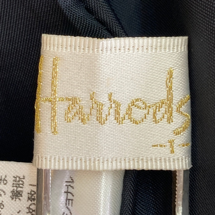 HARRODS ハロッズ ツィード  ノースリーブ ワンピース ジャケット セットアップ ダークパープル size上2/下1 瑞穂店