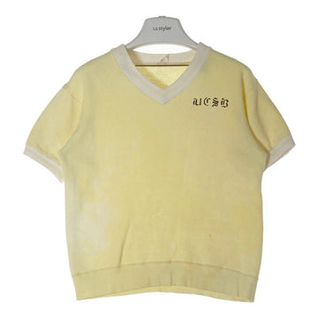 Champion チャンピオン 60's C中ランタグ Vネック 半袖スウェットシャツ イエロー sizeS 瑞穂店