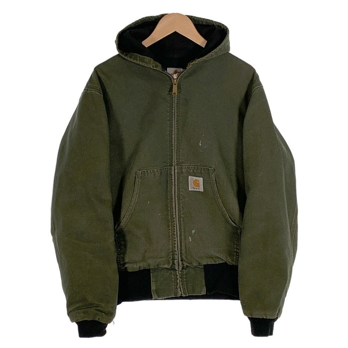 80-90's Carhartt カーハート Active Jacket アクティブジャケット ダック モスグリーン JR104 Size M 福生店