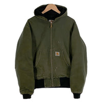 80-90's Carhartt カーハート Active Jacket アクティブジャケット ダック モスグリーン JR104 Size M 福生店