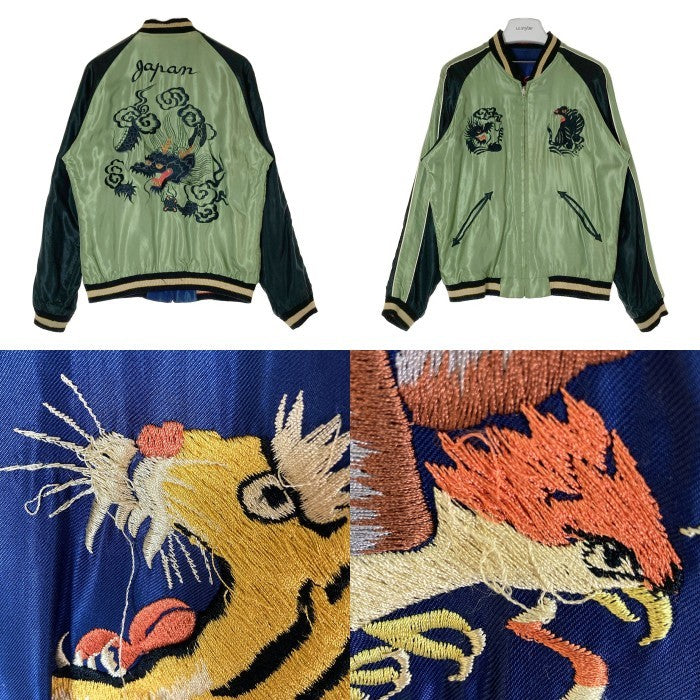 TOYO ENTERPRISE 東洋エンタープライズ  TT13608 SOUVENIR JACKET JAPAN MAP×DRAGON スカジャン ネイビー sizeM 瑞穂店