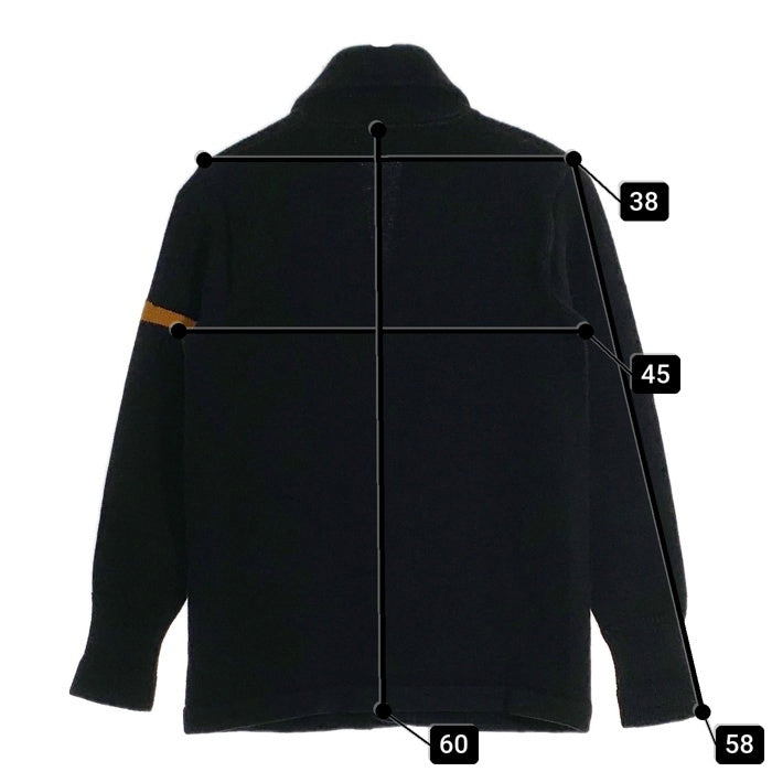 30's JACK FROST WOOLEN WEAR ジャックフロスト ウォーレンウエア ショールカラー カーディガン ウール ブラック Size S相当 福生店