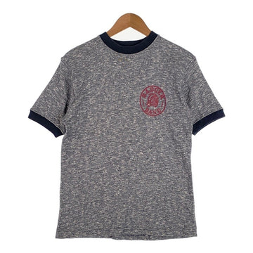Cushman クッシュマン BADGER BAND リンガーTシャツ グレー ネイビー Size M 福生店