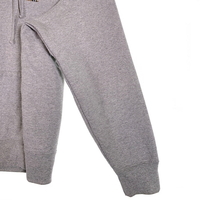 SUPREME シュプリーム BURBERRY バーバリー 22SS Box Logo Hooded Sweatshirt ボックスロゴ プルオーバー フーディー パーカー グレー カナダ製 Size S 福生店