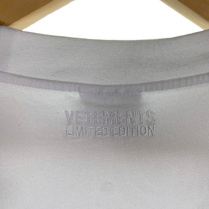 VETEMENTS ヴェトモン  Eiffel Tower Logo T-Shirt エッフェル塔 ロゴプリント Tシャツ ホワイト UA53TR250W Size S 福生店