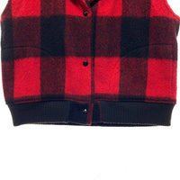 Woolrich ウールリッチ 730 ウール オンブレチェック ベスト レッド sizeM 瑞穂店