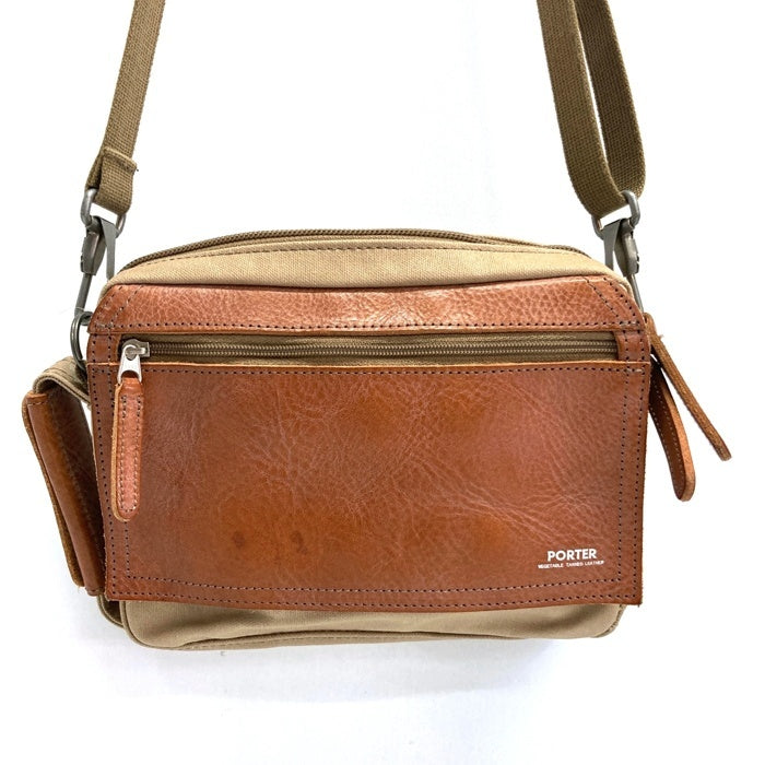 PORTER ポーター FIELD SHOULDER POUCH フィールド ショルダーポーチ ブラウン 瑞穂店