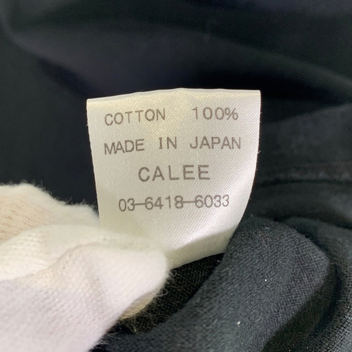 CALEE キャリー コットン ロンT ロングスリーブ 長袖 Tシャツ ブラック Size M 福生店