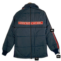 70-80's WESTERN WHEEL ウエスタンホイール 中綿 レーシングジャケット ネイビー アルミYKK Size XS 福生店