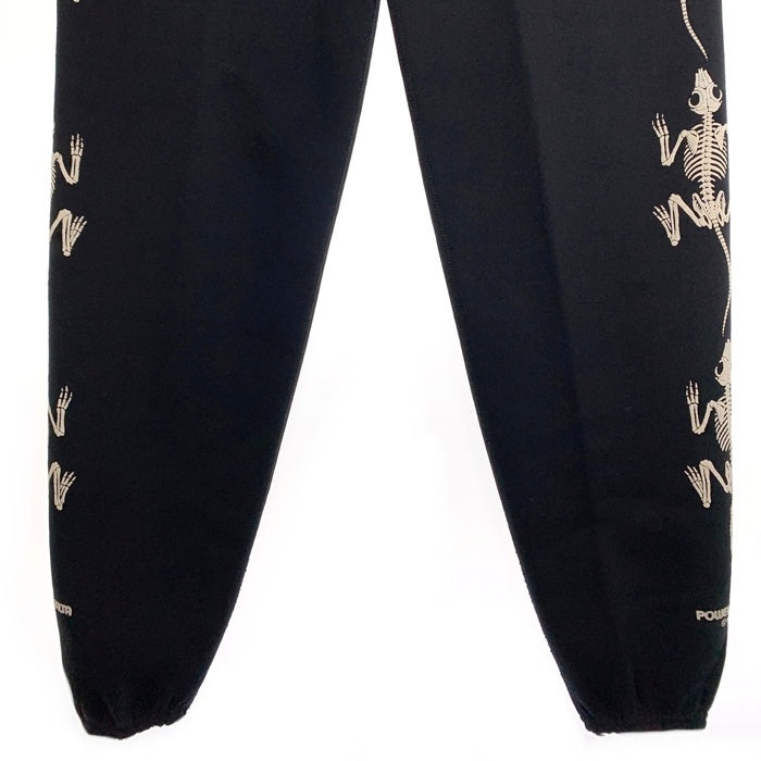 80's POWELL PERALTA パウエルペラルタ BONES リザード スウェットパンツ ブラック USA製 Size L 福生店