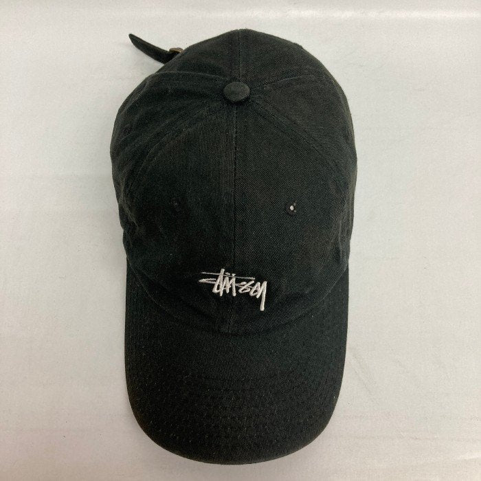 STUSSY ステューシー 刺繡ロゴ ６パネルキャップ ブラック 瑞穂店