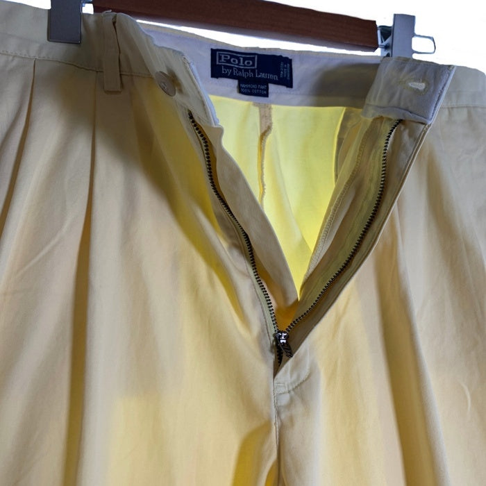 Polo Ralph Lauren ポロラルフローレン HAMMOND PANT ハモンドパンツ 2タック コットン イエロー Size 35×30 福生店