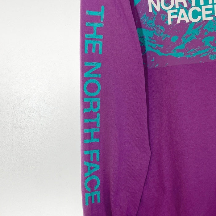 THE NORTH FACE ザノースフェイス NT32438 L/S Sleeve Graphic Tee パープル sizeL 瑞穂店