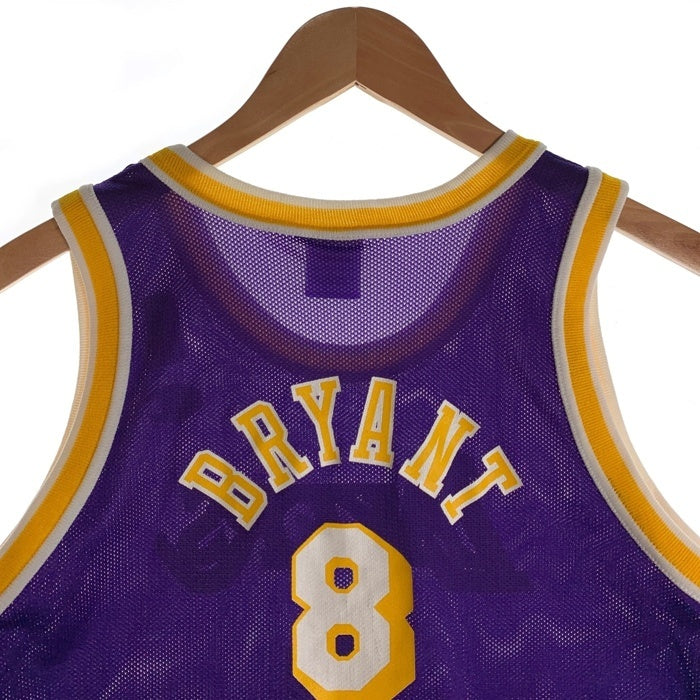 90's Champion チャンピオン LAKERS レイカース KOBE BRYANT コービーブライアント ネイビー イエロー メキシコ製 Size L(14-16) 福生店