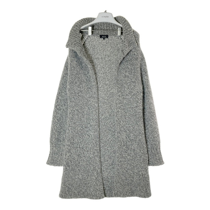 A.P.C. アーペーセー 畦編みウールコート グレー sizeS 瑞穂店
