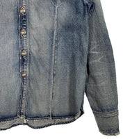 TMT ティーエムティー ダメージ加工 デニムシャツ コンチョボタン インディゴ TSH-F1805 Size L 福生店